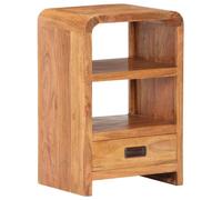 Table de chevet 40x30x60 cm Bois acacia massif et finition miel