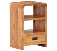 Vidaxl Table De Chevet 40x30x60 Cm Bois Acacia Massif Et Finition Miel Multicolore
