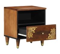 Vidaxl Table De Chevet 40x33x46 Cm En Bois Massif De Mangue