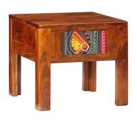 vidaXL Table de Chevet 40x40x36 cm Bois d'acacia Massif, Armoire de Chevet, Armoire de lit, Table d'appoint pour Chambre à Coucher, Table de Nuit