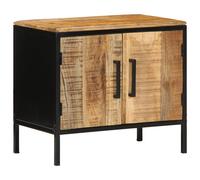 Vidaxl Table De Chevet 50x30x45 Cm Bois Massif De Manguier Brut