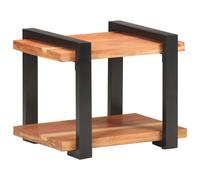 Vidaxl Table De Chevet 50x40x40 Cm Bois D'acacia Massif Marron