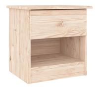 Vidaxl Table De Chevet Alta 41x35x41 Cm Bois De Pin Massif Multicolore