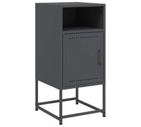 vidaXL Table de Chevet Anthracite 36x39x78 cm Acier, Armoire, Armoire latérale, Meuble de Chambre à Coucher, Table de Chevet, Armoire en métal