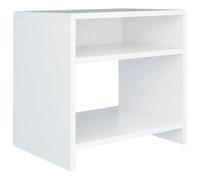 vidaXL Table de Chevet, Armoire de Lit, Table de Nuit, Meuble de Chambre à Coucher Maison Intérieur, Moderne, Blanc Bois d’Ingénierie