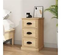 vidaXL Table de chevet Chêne Sonoma 39x39x67 cm bois d'ingénierie Marron