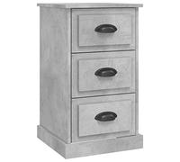 vidaXL Table de chevet gris béton 39x39x67 cm bois d'ingénierie 816164