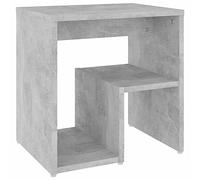 vidaXL Table de Chevet, Armoire de Nuit avec Étagère, Armoire de Lit avec Rangement, Meuble de Chambre, Moderne, Gris Béton Bois d'Ingénierie