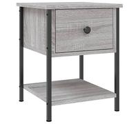 vidaXL Table de chevet sonoma gris 34x35,5x45 cm bois d'ingénierie 825859