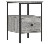 vidaXL Table de chevet Sonoma gris 34x36x50 cm en bois d'ingénierie 826049