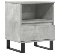 vidaXL Table de chevet gris béton 40x35x50 cm bois d'ingénierie Gris