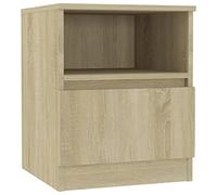 Vidaxl Table De Chevet Chêne Sonoma 40x40x50 Cm Aggloméré Marron