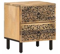 vidaXL Table de Chevet, Armoire de Nuit avec Tiroirs, Table de Téléphone, Meuble de Rangement Chambre Salon, Rétro, Bois de 358210