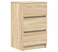 vidaXL Table de chevet avec 3 tiroirs chêne Sonoma 39x35x65 cm