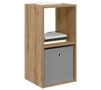 vidaXL Table de Chevet avec tiroir Chêne Artisanal 35 x 32 x 68,5 cm, Salon, Rectangulaire, Design Moderne, Matériau Durable, Grand Espace de Rangement pour Tous Vos Essentiels et décor.