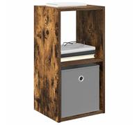 vidaXL Table de Chevet avec tiroir Chêne fumé 30,5 x 27 x 59,5 cm, Salon, Rectangulaire, Design Moderne, Matériau Durable, Grand Espace de Rangement pour Tous Vos Essentiels et décor.