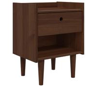 vidaXL Table de Chevet Bilbao Caramel foncé 45 x 35 x 59 cm