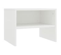 vidaXL Table de chevet Blanc 40 x 30 x 30 cm Aggloméré