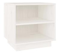 vidaXL Table de chevet Blanc 40x34x40 cm Bois de pin solide