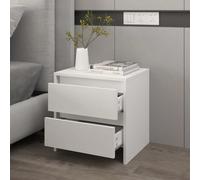 vidaXL Table de chevet blanc 45x34,5x44,5 cm bois d'ingénierie Cette table de chevet au design élégant est un supplément intemporel à votre décoration intérieure. La construction de cette table de che