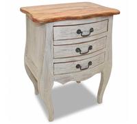 vidaXL Table de chevet Bois de récupération massif 48 x 35 x 64 cm