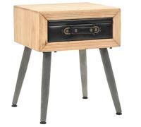 vidaXL Table de chevet Bois de sapin massif 43 x 38 x 50 cm 245775