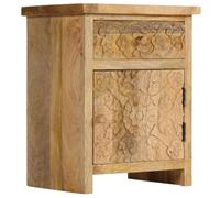 vidaXL Table de Chevet Bois Manguier Massif Table d'Appoint Table de Nuit