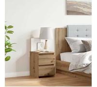 vidaXL Table de chevet chêne artisanal 30x30x40 cm bois d'ingénierie 855848