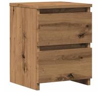 Vidaxl Table De Chevet Chêne Artisanal 30x30x40 Cm Bois D'ingénierie Marron