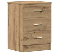 vidaXL Table de Chevet chêne Artisanal 38x35x55 cm Bois d’ingénierie, Meuble de Chevet, Table d'appoint, Armoire de lit, Armoire de Chevet