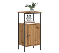 Vidaxl Table De Chevet Chêne Artisanal 41x31x80 Cm Bois D'ingénierie Marron