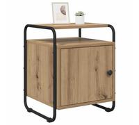 vidaXL Table de Chevet Chêne Artisanal Bois d'ingénierie, Rangement de Chambre, Table de Nuit rectangulaire, Style Contemporain, Meuble Moderne, Pratique pour s'organiser