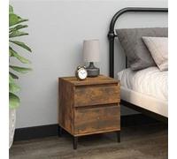 vidaXL Table de chevet Chêne fumé 40x35x50 cm821852 Chêne fumé G