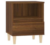 vidaXL Table de Chevet Chêne Marron 40x35x50 cm, Armoire, Meubles de Chambre à Coucher, Support de téléphone, Armoire d'appoint, Armoire de Chevet