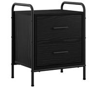vidaXL Table de Chevet Chêne Noir 40 x 30 x 50 cm Bois d'ingénierie
