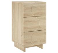 vidaXL Table de Chevet Chêne Sonoma 33,5 x 34,5 x 60 cm