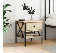 vidaXL Table de chevet chêne sonoma 40x42x45 cm bois d'ingénierie 825955