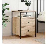 vidaXL Table de chevet chêne sonoma 44x45x60 cm bois d'ingénierie 826005