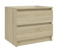 Vidaxl Table De Chevet Chêne Sonoma 50x39x43,5 Cm Aggloméré Multicolore