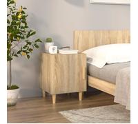 vidaXL Table de chevet / Table de nuit – Chêne Sonoma – Bois d'ingénierie – Marron
