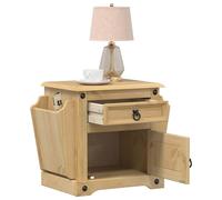 Vidaxl Table De Chevet Corona 45x35x47,5 Cm Bois De Pin Massif Multicolore