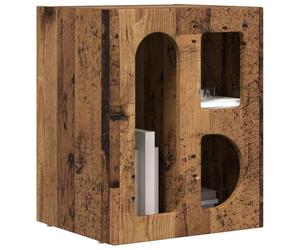 vidaXL Table de Chevet ELST Bois Ancien 40 x 35 x 50 cm, Table de Chambre élégante et compacte, Table de Nuit rectangulaire, Meuble Pratique, Rangement Solide