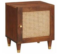 vidaXL Table de chevet en bois de mangue - Un meuble super pratique pour ta chambre. Parfait pour ranger toutes tes petites 4018876