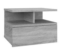 vidaXL Table de Chevet Flottante Murale Table de Nuit Armoire de Chevet Armoire de Lit Meuble de Chambre Intérieur Sonoma Gris 40x31x27 cm