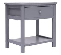 Vidaxl Table De Chevet Gris 40x29x42 Cm Bois De Paulownia Gris