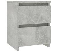 vidaXL Table de chevet Gris béton 30 x 30 x 40 cm Aggloméré