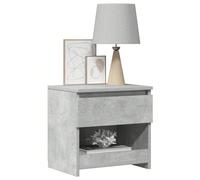vidaXL Table de chevet Gris béton 40x30x39 cm Aggloméré Cette table de chevet au design élégant est un supplément intemporel à votre décoration intérieure. Fabriquée en aggloméré, cette table de cheve