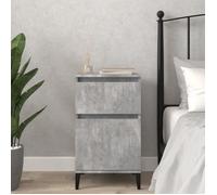 vidaXL Table de chevet gris béton 40x35x70 cm 819716