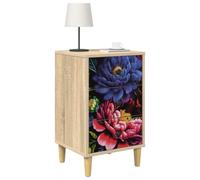 vidaXL Table de Chevet Kiel 2 pc Chêne Sonoma 36 x 33 x 60 cm, Chambre Moderne, Design rectangulaire avec Beaucoup de Rangement, Table de Nuit Pratique, Meuble de Chevet Compact