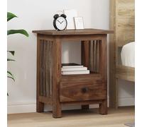 vidaXL Table de chevet Marron 30 x 30 x 47 cm Bois Recyclé Solide